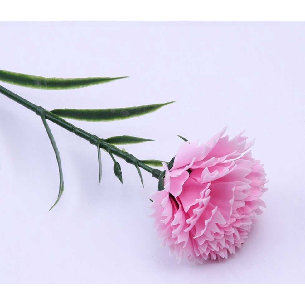 1pc Soap 6 layer Carnation Flowers Mother's Day Gift Artificial Flower Decoration Home Wedding Party Decor (1216L) - Image 8