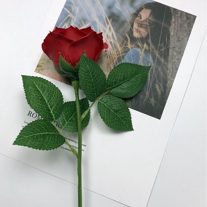 1Pc 6 Layer 7cm Soap Rose Artificial Flower Wedding Home Furnishings High Quality Superior Flower Valentine's Day(582L) - Image 4