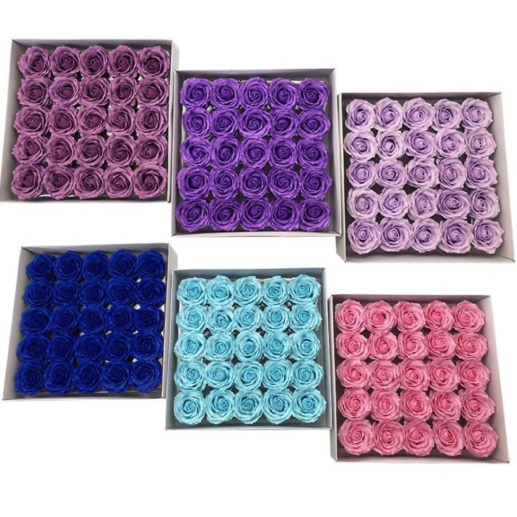 1Pc 6 Layer 7cm Soap Rose Artificial Flower Wedding Home Furnishings High Quality Superior Flower Valentine's Day(582L) - Image 7