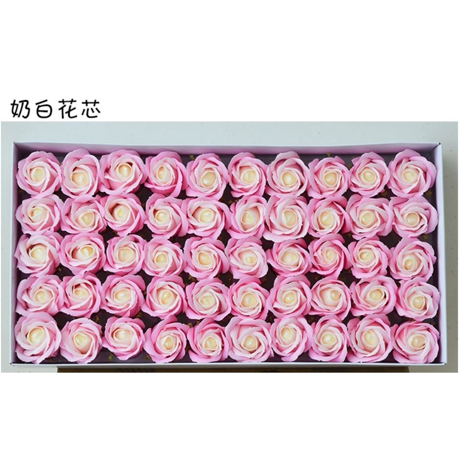Diameter 4.5cm three layer soap flower rose tricolor overlay Christmas Valentine's Day gift bouquet DIY (649L) - Image 6