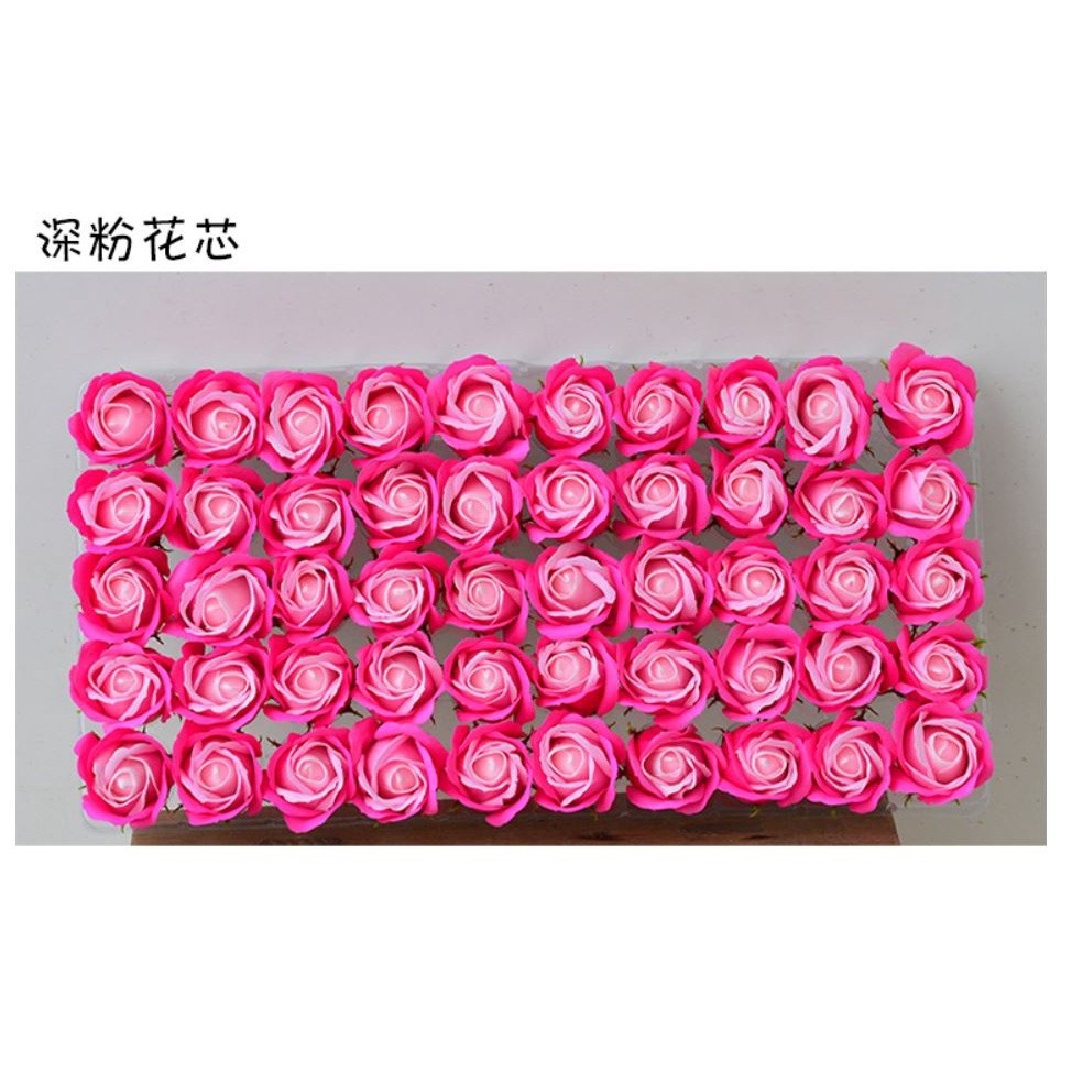 Diameter 4.5cm three layer soap flower rose tricolor overlay Christmas Valentine's Day gift bouquet DIY (649L) - Image 7