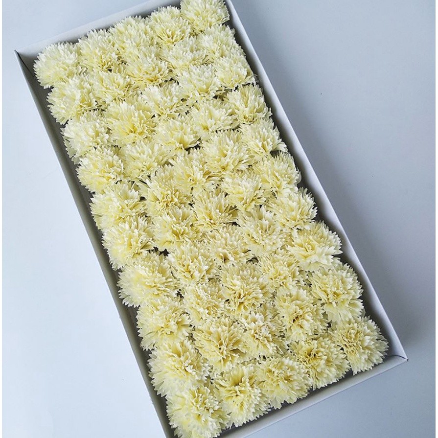 50pc/box Soap 5 layer Carnation Flowers Mother's Day Gift Artificial Flower Decoration Home Wedding Party Decor (645L) - Image 9