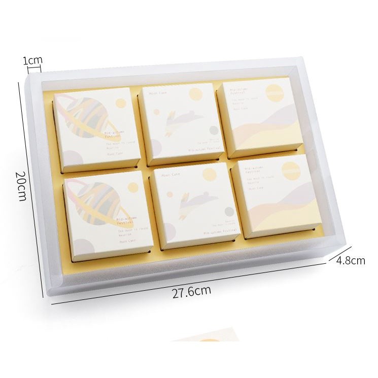 Mooncake Boxes Cookies Cake Candy For Birthday Wedding Party Festival Paper Packaging With Handbag(1437L) - Image 5