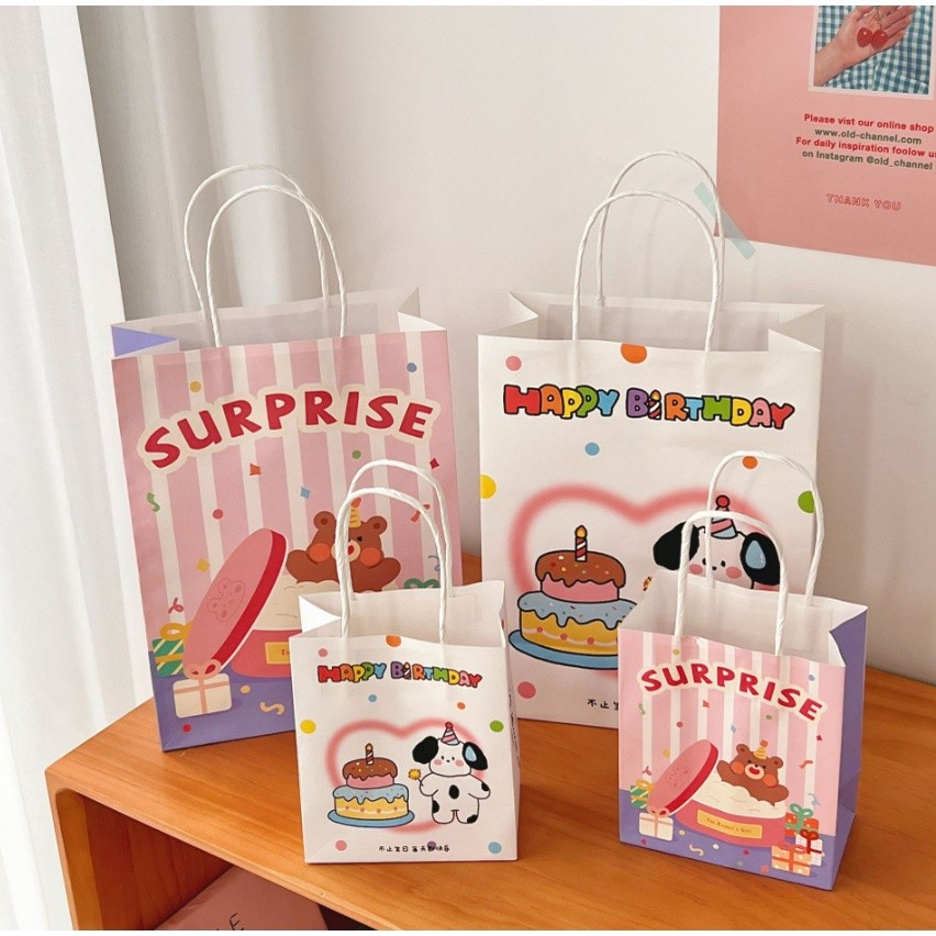 1pc party candy paper bags Festival Gift Bag kawaii packaging Chocolate Multifunction Recyclable wedding 牛皮纸袋 (2292L) - Image 5