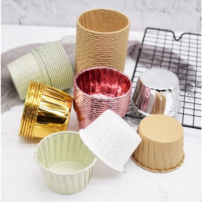 10pcs Cupcake Paper Cup Oilproof Cupcake Liner Baking Cup Tray Case Wedding Party Caissettes (1476L) - Image 2