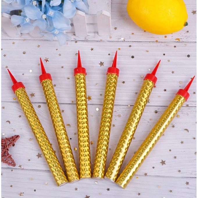 Surprise Creative Straight Barrel Golden Champagne Fireworks Magic Wand Burning Candle Cake Decoration Party(896L) - Image 9