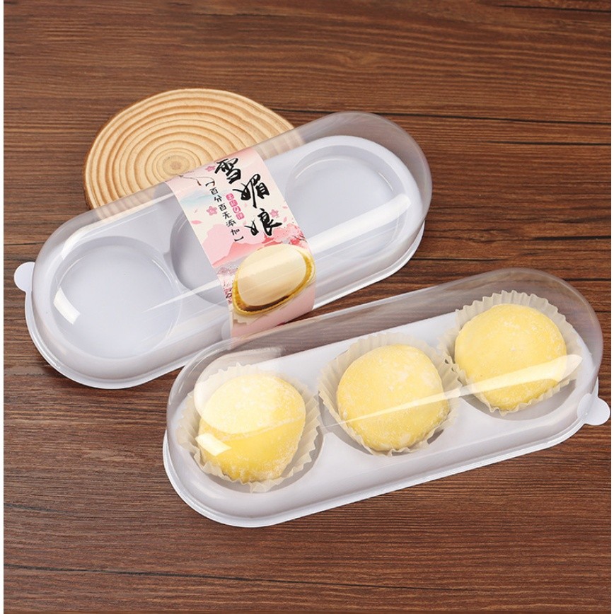 Rectangle Plastic Transparent Moon Cake Boxes Dessert Macarons Boxes Pastry Packaging Boxes Packaging Egg-Yolk吸塑盒(2328L) - Image 7
