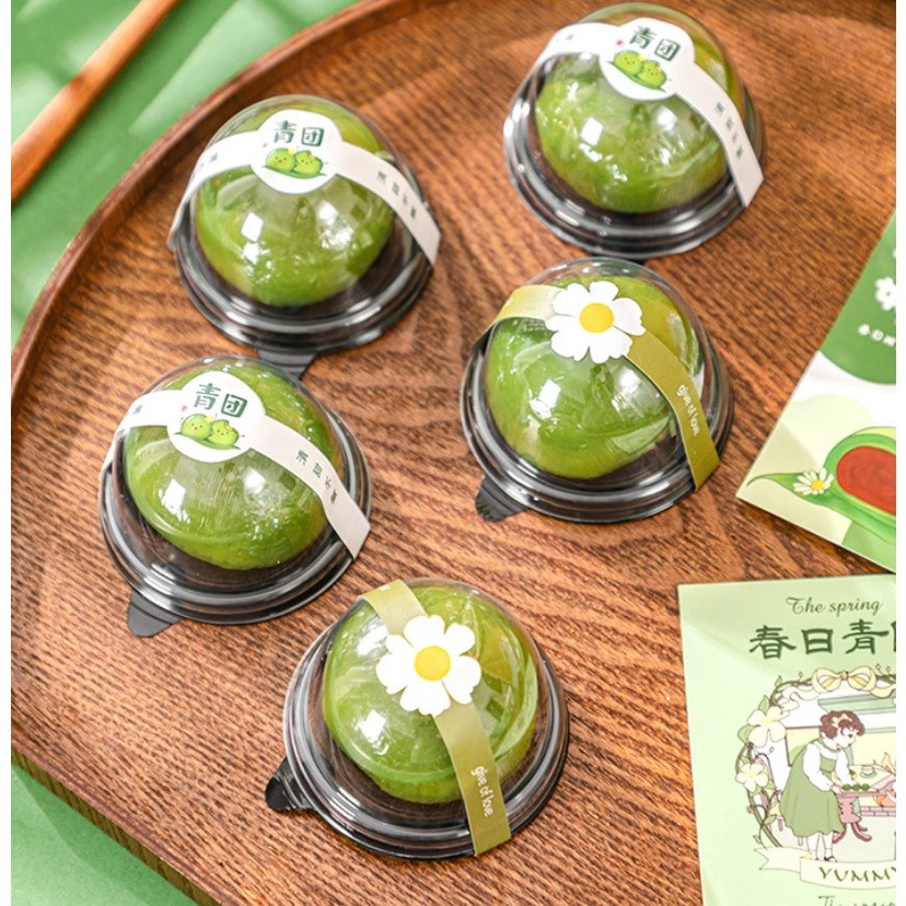 Handmade Food Labels Self-adhesive Kraft Retro Paper Mooncake Food Sealing Bottle Label Jam 不干胶封口贴自粘贴(165L) - Image 2