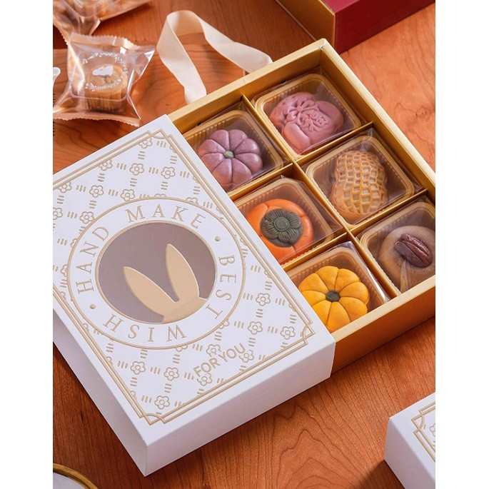 StoBag 1pc Mooncake Box Packaging with Window Mid-Autumn Pineapple Cake Egg Yolk Festival Baking Kid Party 月饼礼盒(2334L) - Image 6