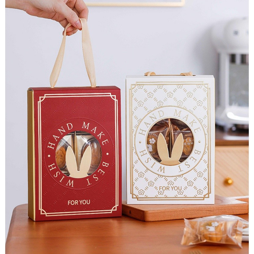 StoBag 1pc Mooncake Box Packaging with Window Mid-Autumn Pineapple Cake Egg Yolk Festival Baking Kid Party 月饼礼盒(2334L) - Image 8