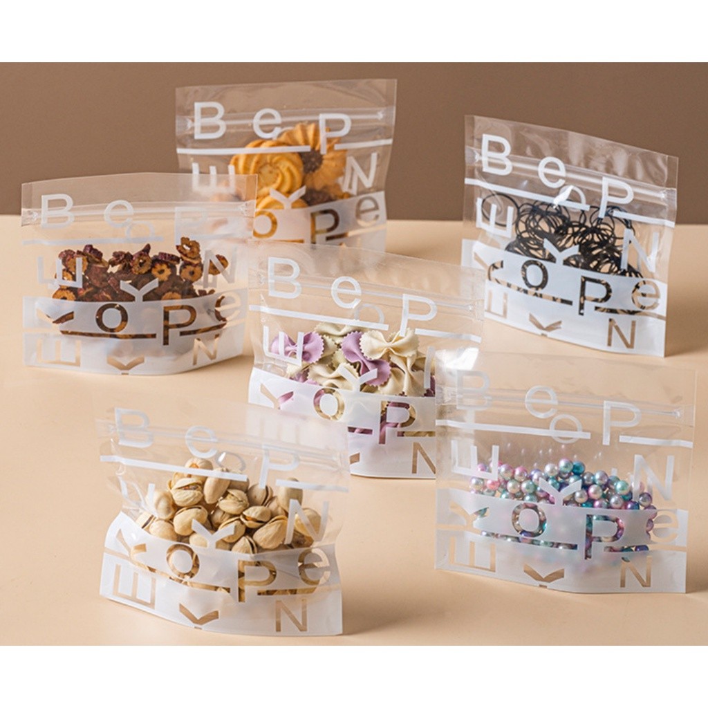 5pcs Letters Zipper Plastic Bags For Candy Chocolate Cookie Nougat Biscuit Packing Gift Bags 防水塑料封口袋(2339L) - Image 3