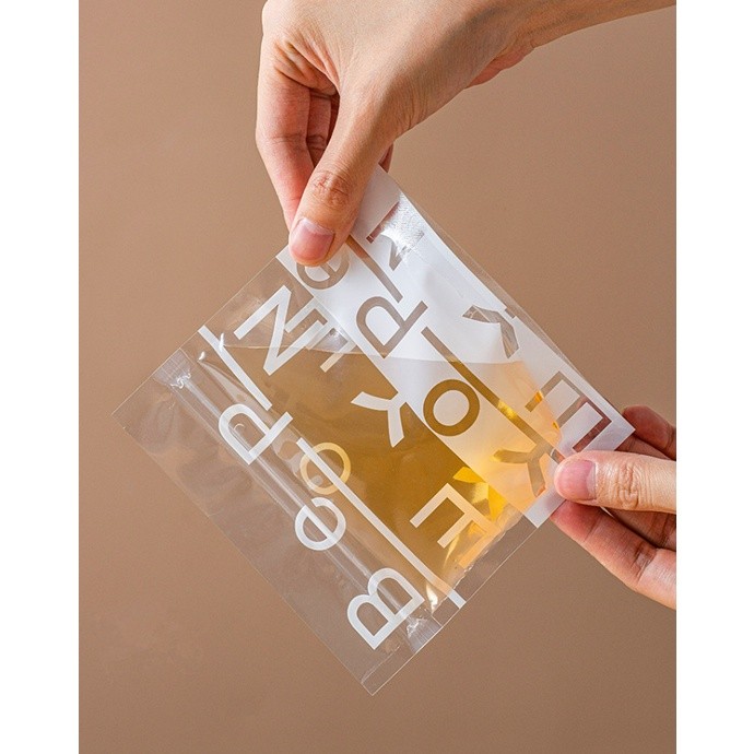 5pcs Letters Zipper Plastic Bags For Candy Chocolate Cookie Nougat Biscuit Packing Gift Bags 防水塑料封口袋(2339L) - Image 6