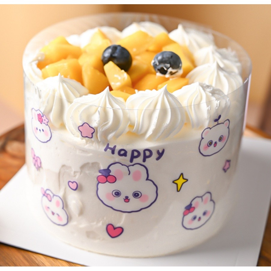 8cm Safe Acetate Roll Cake Collar Transparent Mousse Cake Surround Film for Chocolate Mousse Cake Decoration蛋糕围边(2340L) - Image 4