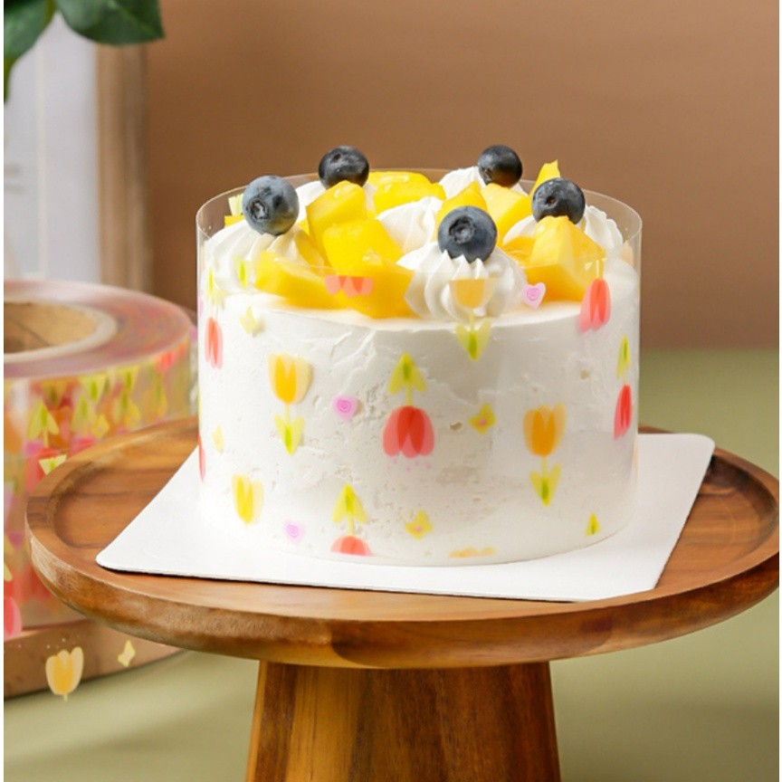 8cm Safe Acetate Roll Cake Collar Transparent Mousse Cake Surround Film for Chocolate Mousse Cake Decoration蛋糕围边(2340L) - Image 9