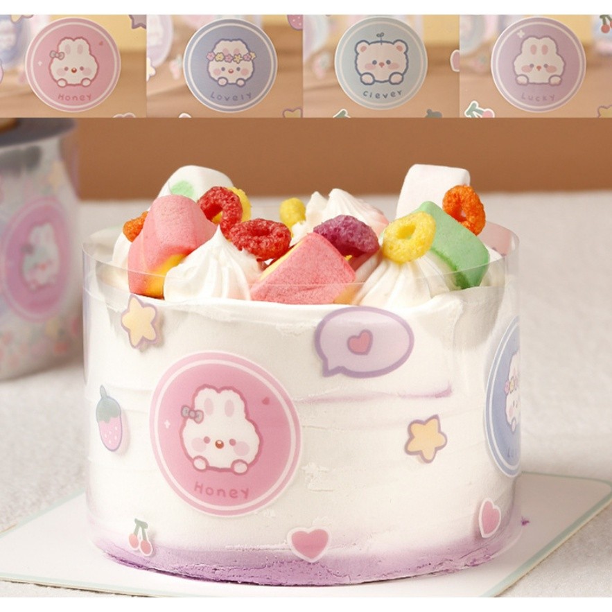 8cm Safe Acetate Roll Cake Collar Transparent Mousse Cake Surround Film for Chocolate Mousse Cake Decoration蛋糕围边(2340L) - Image 11