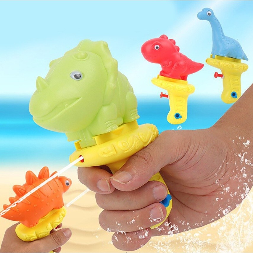 1pc Color Mini Dinosaur Water Guns Toys Kids Birthday Party Summer Favor Baby Shower Guest Gift Boys Beach 水枪(2397L)