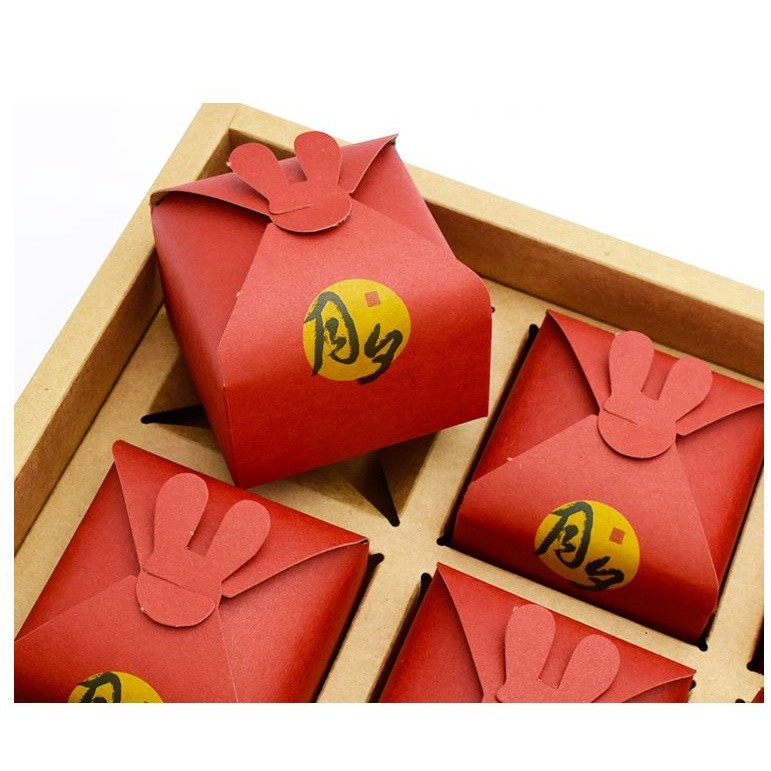 6pcs/set Handbag Box With Removable Tray Mooncake Cake Cookies Candy Packing Mid-Autumn Festival Gift Decoration(1436L) - Image 9