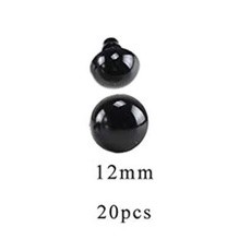 6/8/10/12mm DIY Black Plastic Safety Eyes Toy For Teddy Bear Doll Accessories Animal Making Craft (1458L) - Image 10