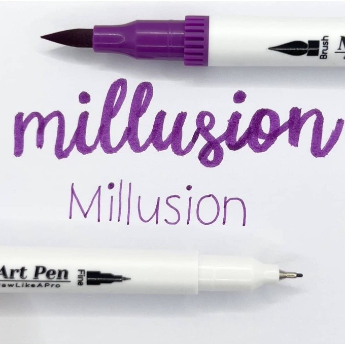 Millusion Edible Food Art Pen Cake Marker- Dual Nibs Edible Pen Cake Writing Halal Certified 烘焙食用色素笔(2614L) - Image 19