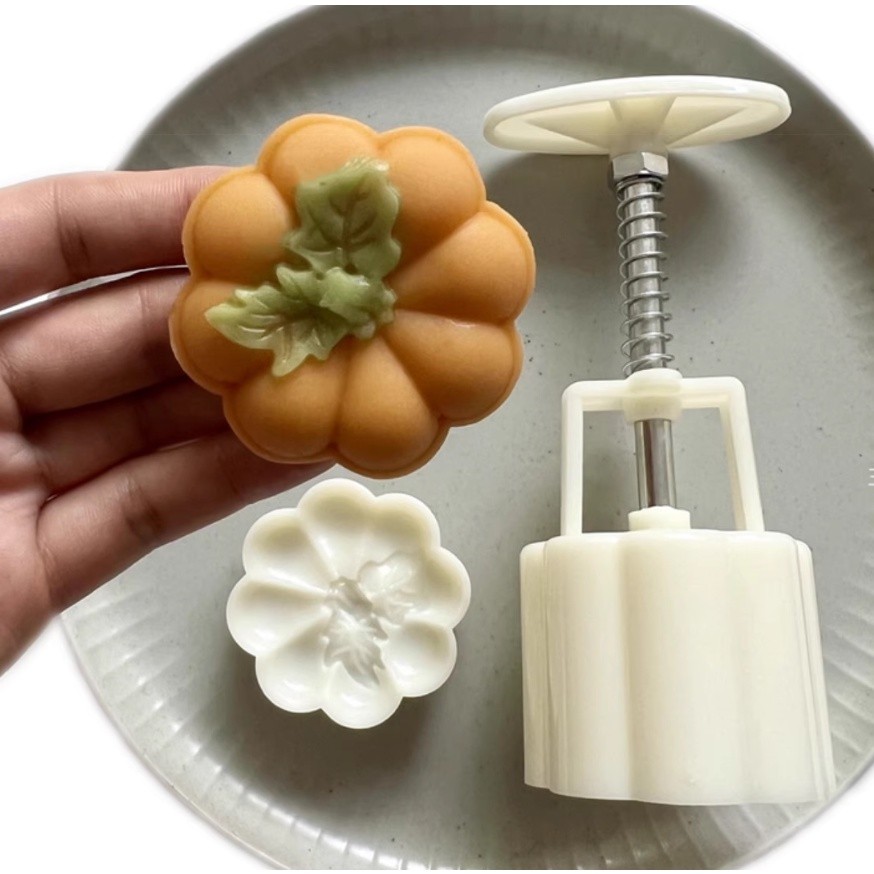 30g/50g Fruit Pineapple/ Pumpkin Shaped Mooncake Mold Stamp Hand Press Chocolate Mould 菠萝南瓜月饼模具(2205L) - Image 10