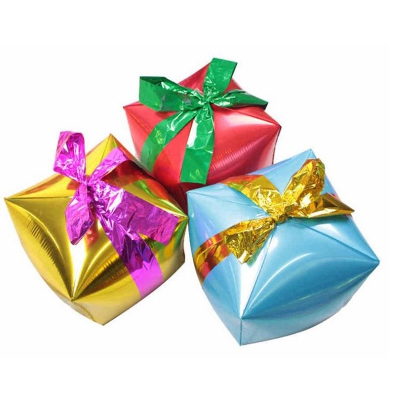 1pcs Gift Box cube foil balloons Christmas party decorations party balloons wedding balloons(309L) - Image 2