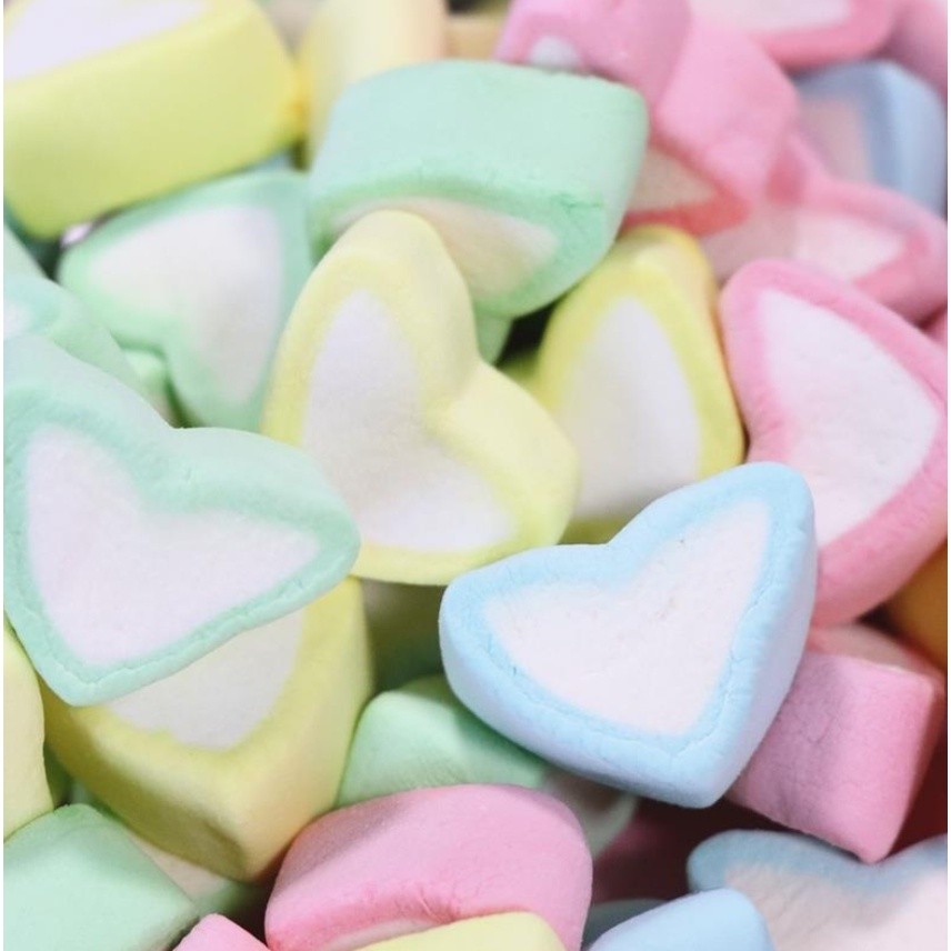 HALAL Marshmallow/Random Brand Large White Mini Coloured Twisted Strawberry Wave彩色棉花糖(2422L) - Image 7