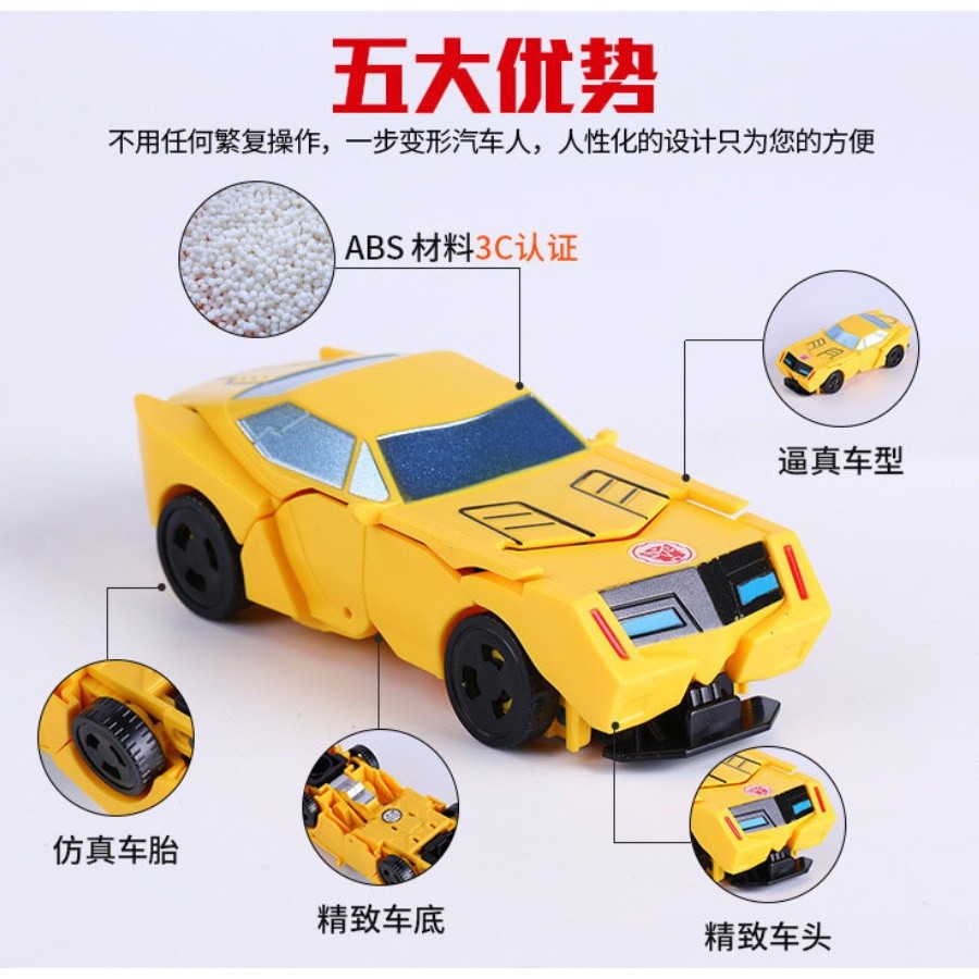 New Transforming Robot Dinosaur Car Deformation Car Toys Inertial Sliding Car Automatic Transform Toy 变形机器人(2414L) - Image 6