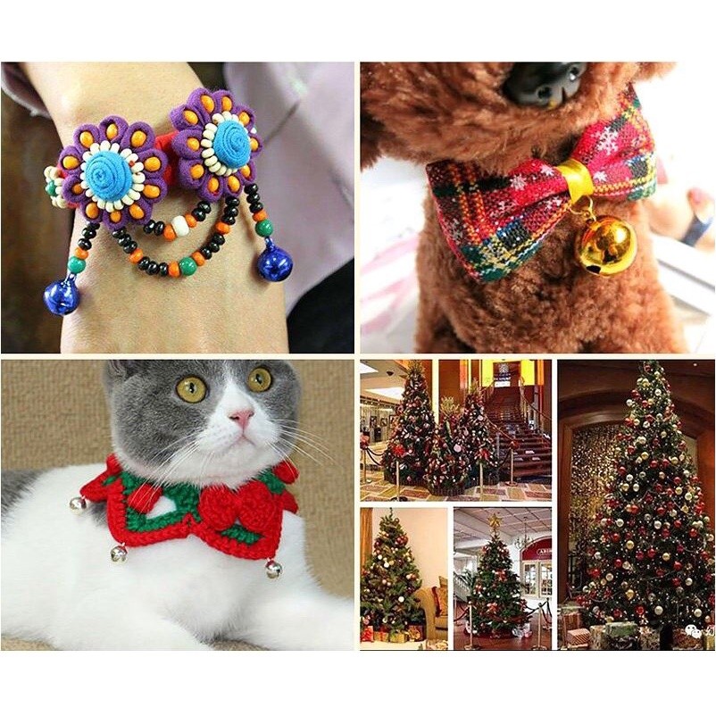 6/10/12/14mm Colorful Metal Jingle Bells Loose Beads Festival Party Decoration/Pet Christmas Tree DIY Crafts(1501L) - Image 7
