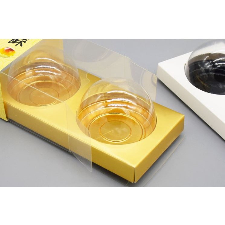 Rectangle Plastic Moon Cake Box Egg-Yolk Puff Container Transparent Moon Cake Box Packaging Tray Boxes Holder(1440L) - Image 2