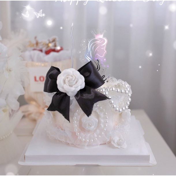 Acrylic Queen Cake Topper Happy Birthday Cake Toppers Baby Shower Party Cupcake Topper Kids Gifts and Favors (1466L) - Image 3