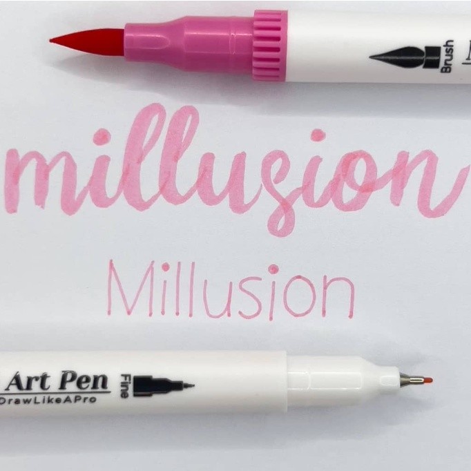 Millusion Edible Food Art Pen Cake Marker- Dual Nibs Edible Pen Cake Writing Halal Certified 烘焙食用色素笔(2614L) - Image 10