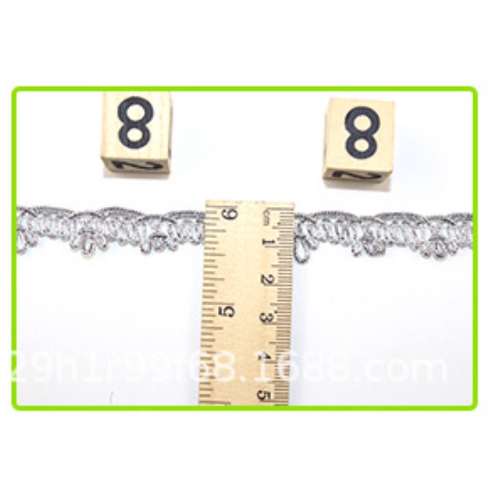 1yard 10mm~15mm Gold Silver Lace Embroidered Ribbon Soft Net Lace Trim Fabric DIY Sewing Accessories 波浪花边(2144L) - Image 9
