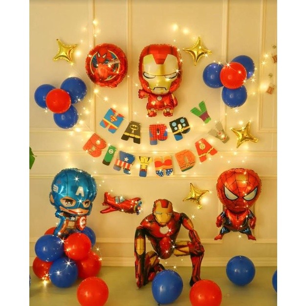 80cm x 48cm Aluminum Film Balloon Toys Stereo Spider Man Happy birthday party balloon decoration(261L)