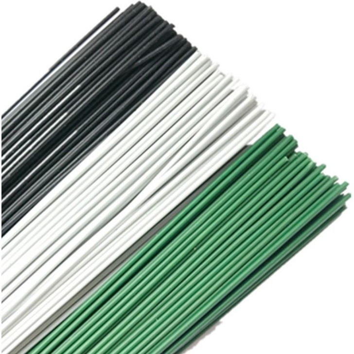 80cm PVC Covered Artificial Branches Twigs Iron Wire For Nylon Flower Accessory Silk Flower Material Bouquet (869L)