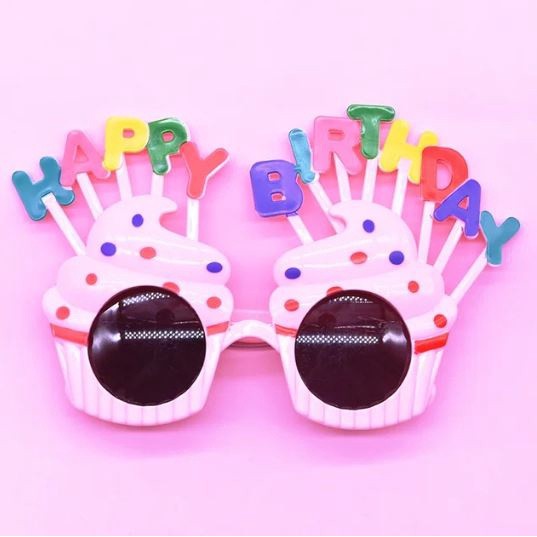 L)Funny Happy Birthday Glasses Cute Plastic Sunglasses Sun Flower Eyeglasses Adult Kids Birthday(1470L) - Image 13
