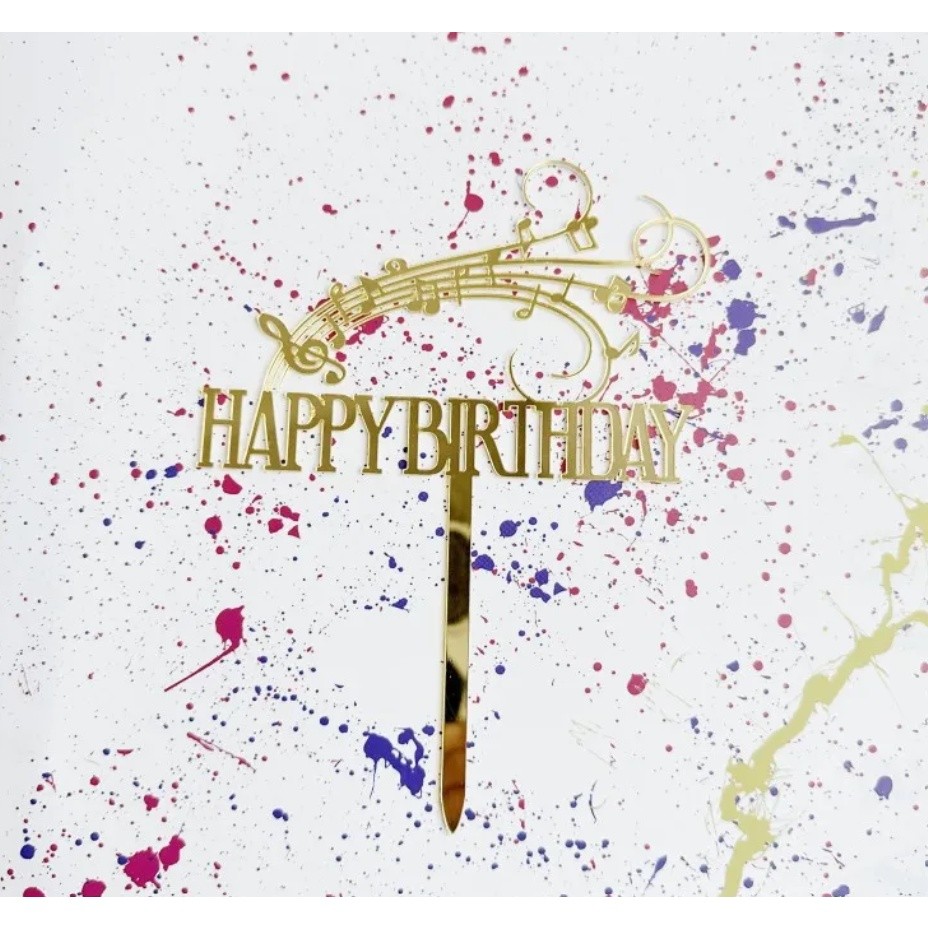 Tone Piano Acrylic Cake Insert New Music Note Acrylic Cake Gift Card Acrylic Party Decoration Supplies(1630L) - Image 8