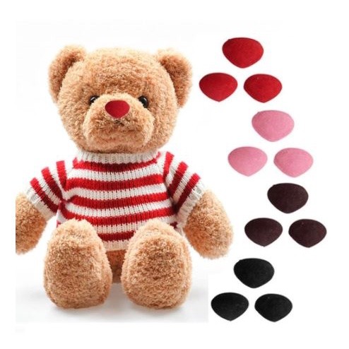 10PCS12*14mm Plastic Triangle Noses Velvet Nose Doll Craft Button Bear Plush Toys Animal DIY Making Dolls(1459L)