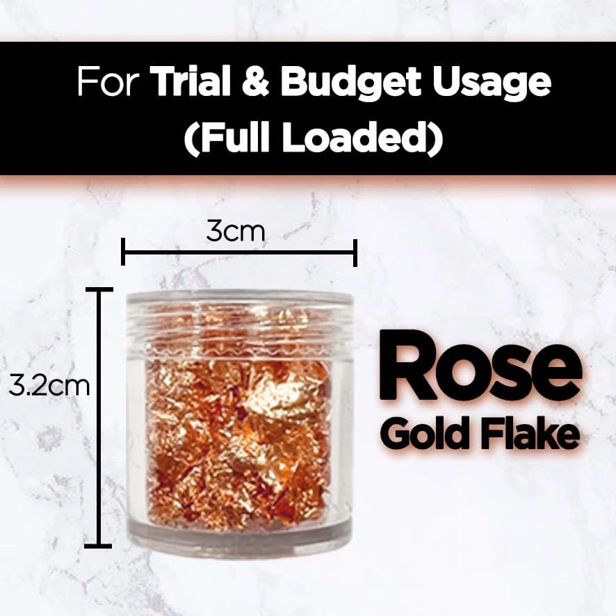 Millusion 24K Edible Gold Silver Flake Leaf Cake Decoration Baking Decoration Cake Kek Food Deco Kek Hiasan食用装饰金箔(2619L) - Image 9