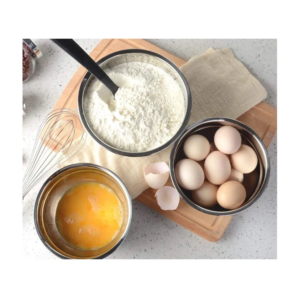 Stainless Steel Salad Bowl Thick Silicone Bottom Non-slip Mixing Bowl DIY Baking Tools不锈钢硅胶底防飞溅打蛋盆 (2306L) - Image 7