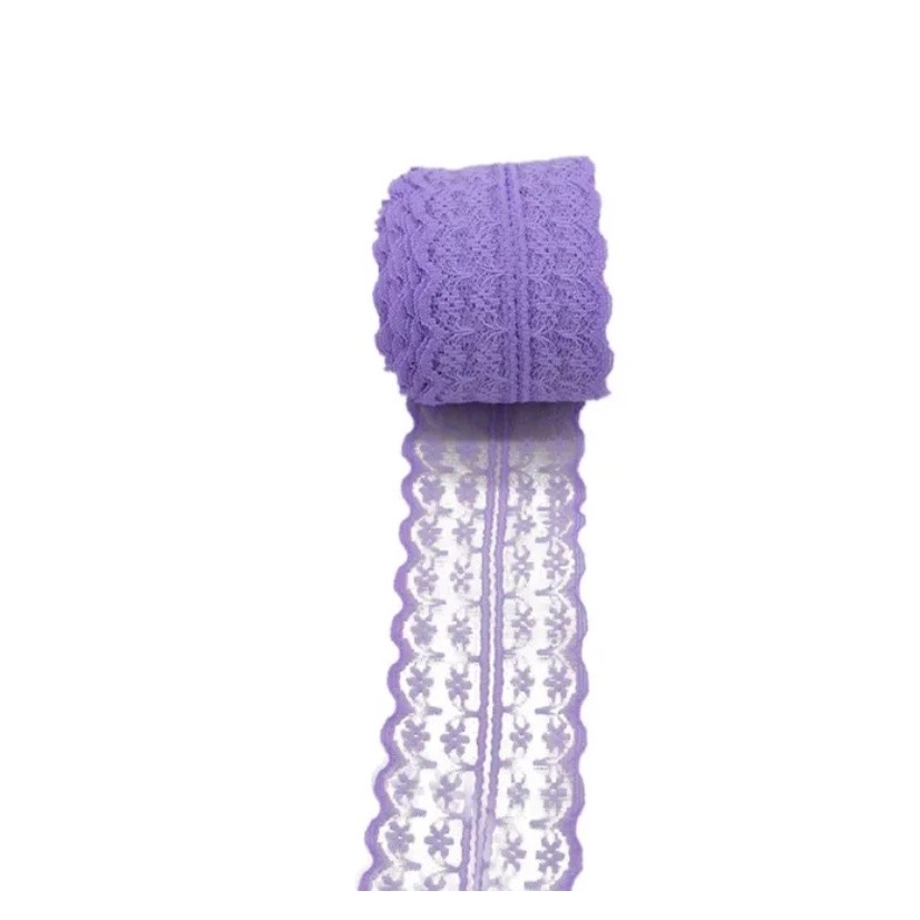 1y 4.5cm Lace Ribbon Lace Trim Fabric Rustic Wedding Decoration Handcrafted Embroidered Sewing Clothes Dress(1887L) - Image 11