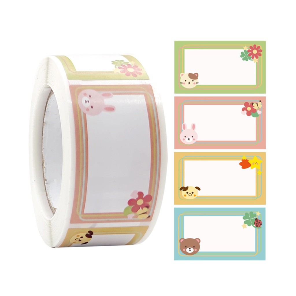 Children cartoon sticker cute pattern stationery school teacher supplies reward label record sticker 卡通可爱手帐文具贴姓名贴(2435L) - Image 11