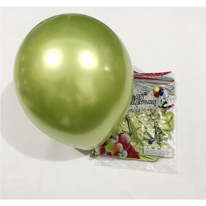 100Pcs 10 Inch Metallic Latex Balloons Thick Chrome Glossy Metal Pearl Balloon Globos for Party(1406L) - Image 6