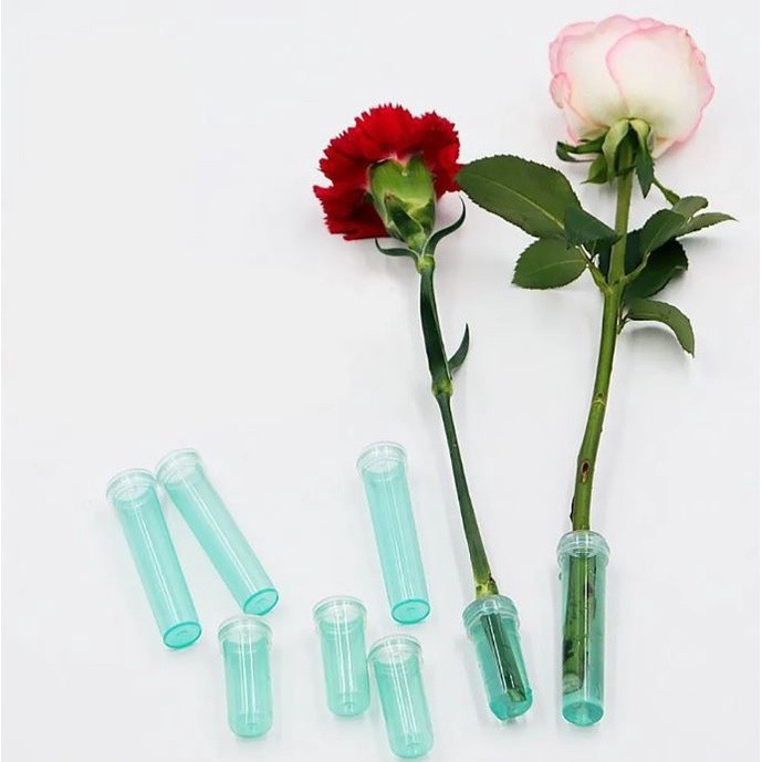 7.3cm Plastic Flower Nutrition Tube With Cap Fresh Flower Water Storage Tube Plant Fresh-keeping Culture (2510L) - Image 3
