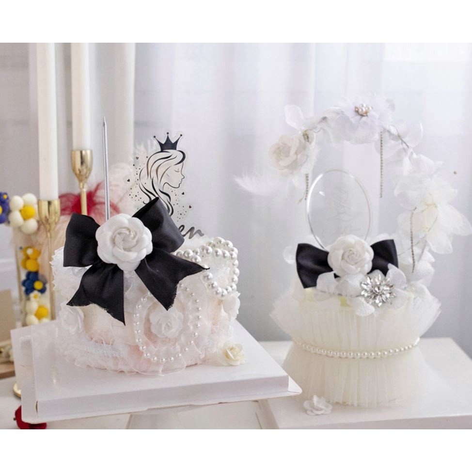 Acrylic Queen Cake Topper Happy Birthday Cake Toppers Baby Shower Party Cupcake Topper Kids Gifts and Favors (1466L) - Image 4
