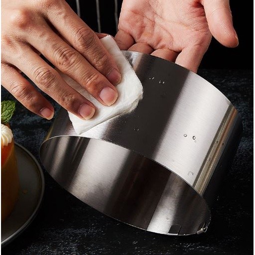 Stainless Steel 16~30cm Telescopic Mousse Ring, Rustproof With Scale Heightened Baking Cake Ring (2472L) - Image 4