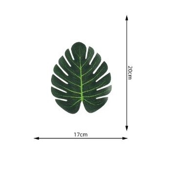 Tropical Palm Artificial Silk Leaves Monstera Leaf Bouquets DIY Home Wedding Party Decor Fake Plants (2604L) - Image 9