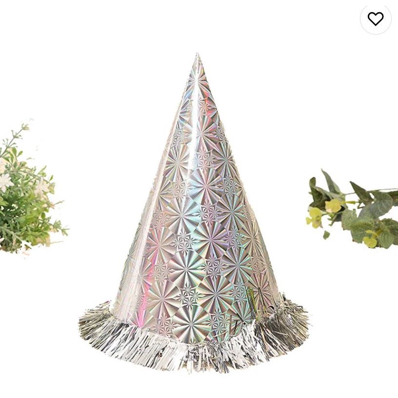 Birthday Party Hat Children Adult Birthday Party Dress Up Hat Gold Red Laser Pentagram Happy Birthday Tricorne Hat(2163L - Image 4