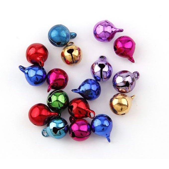 6/10/12/14mm Colorful Metal Jingle Bells Loose Beads Festival Party Decoration/Pet Christmas Tree DIY Crafts(1501L) - Image 11
