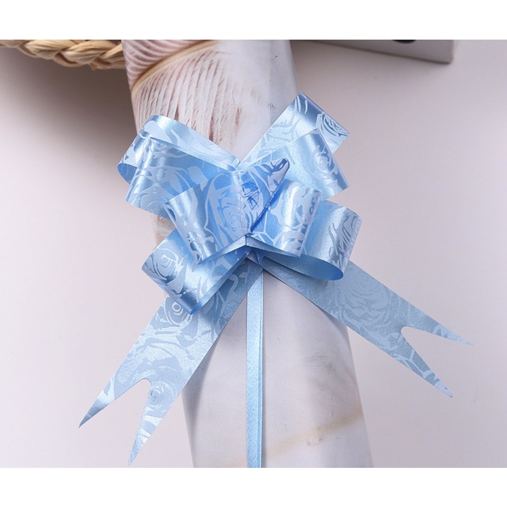 10PCS 1.8cm (Rose) Pull Bows Flower Ribbon For Wrapping Gift Decorate Wedding Car Party Christmas Birthday(1320L) - Image 12