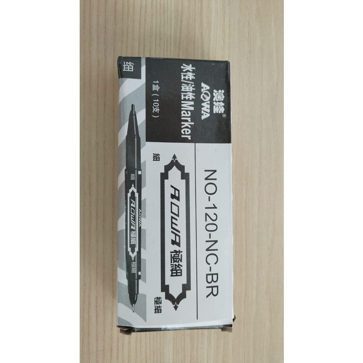 1pc Oily Small Double-headed 120 Black Marker Pen paint pens(1697L) - Image 7